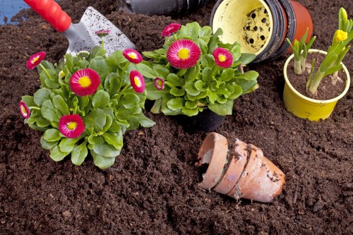 Clean patio in New Barnet with professional cleaning tools