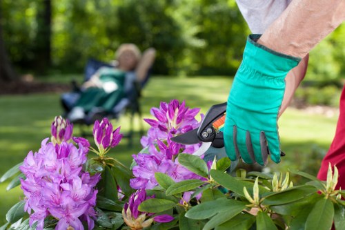 Smiling team delivering quality patio cleaning services in Rayners Lane